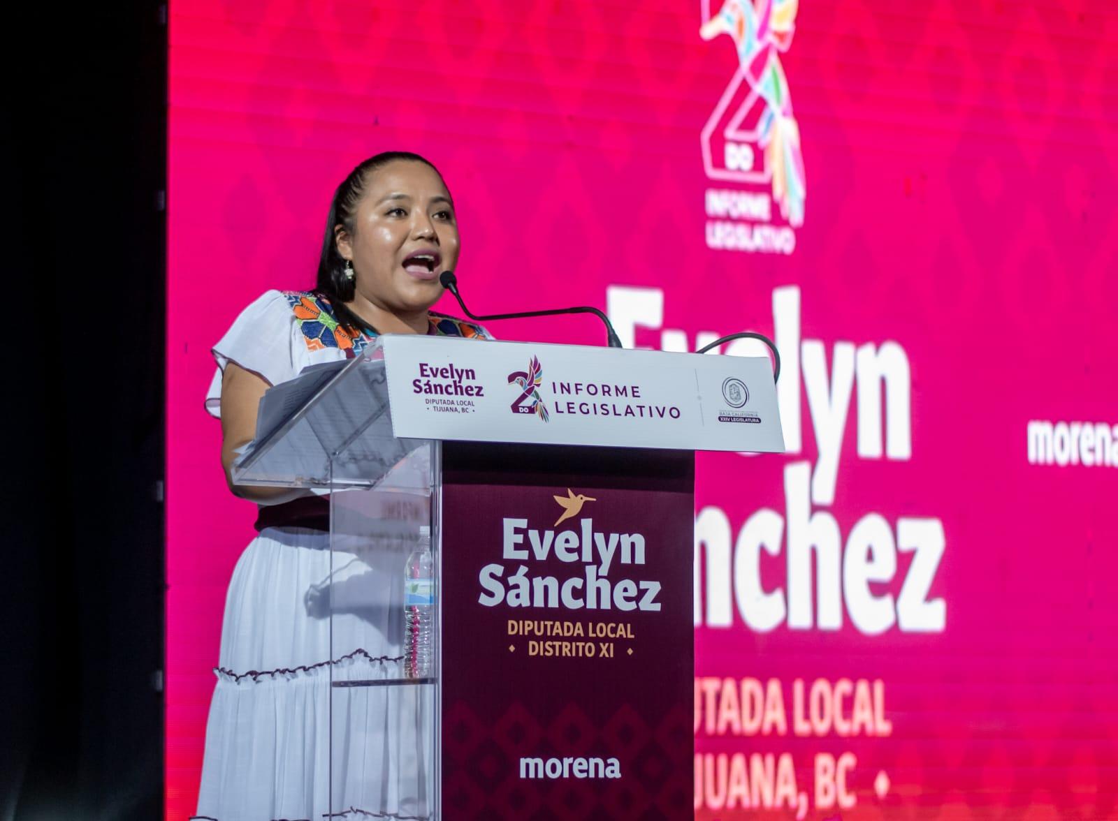 Rinde diputada Evelyn Sánchez Sánchez su segundo informe de actividades legislativas