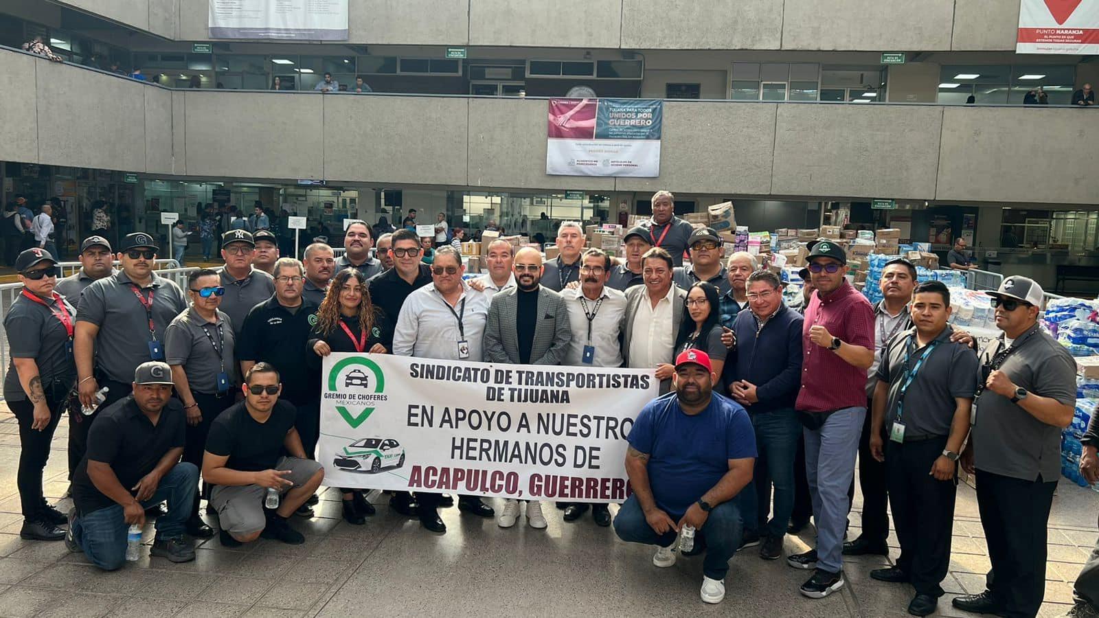 Atienden transportistas y comerciantes llamado del Ayuntamiento de Tijuana para unirnos por Guerrero