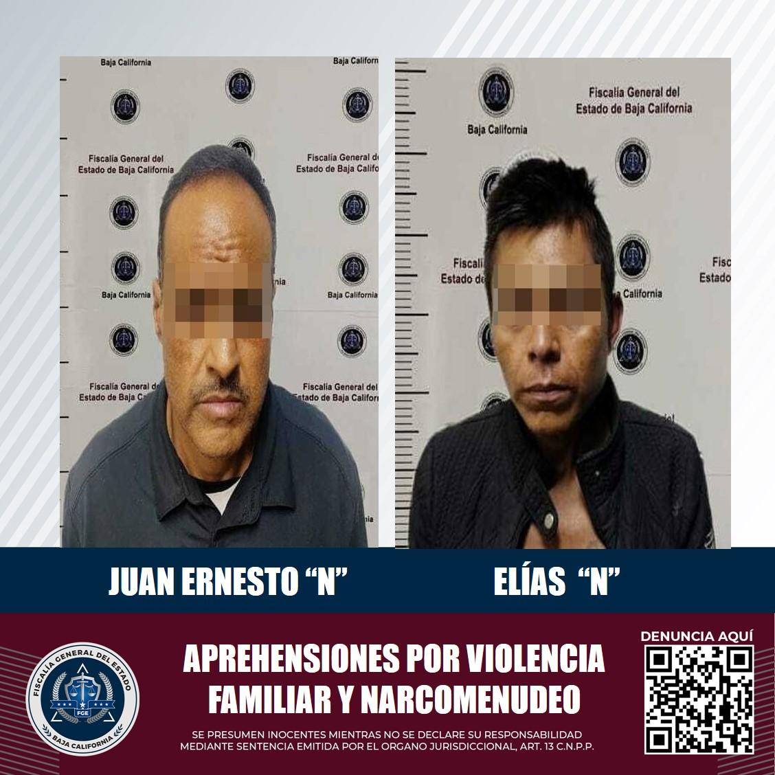 Agentes estatales de investigación cumplimentan órdenes de aprehensión por violencia familiar y narcomenudeo