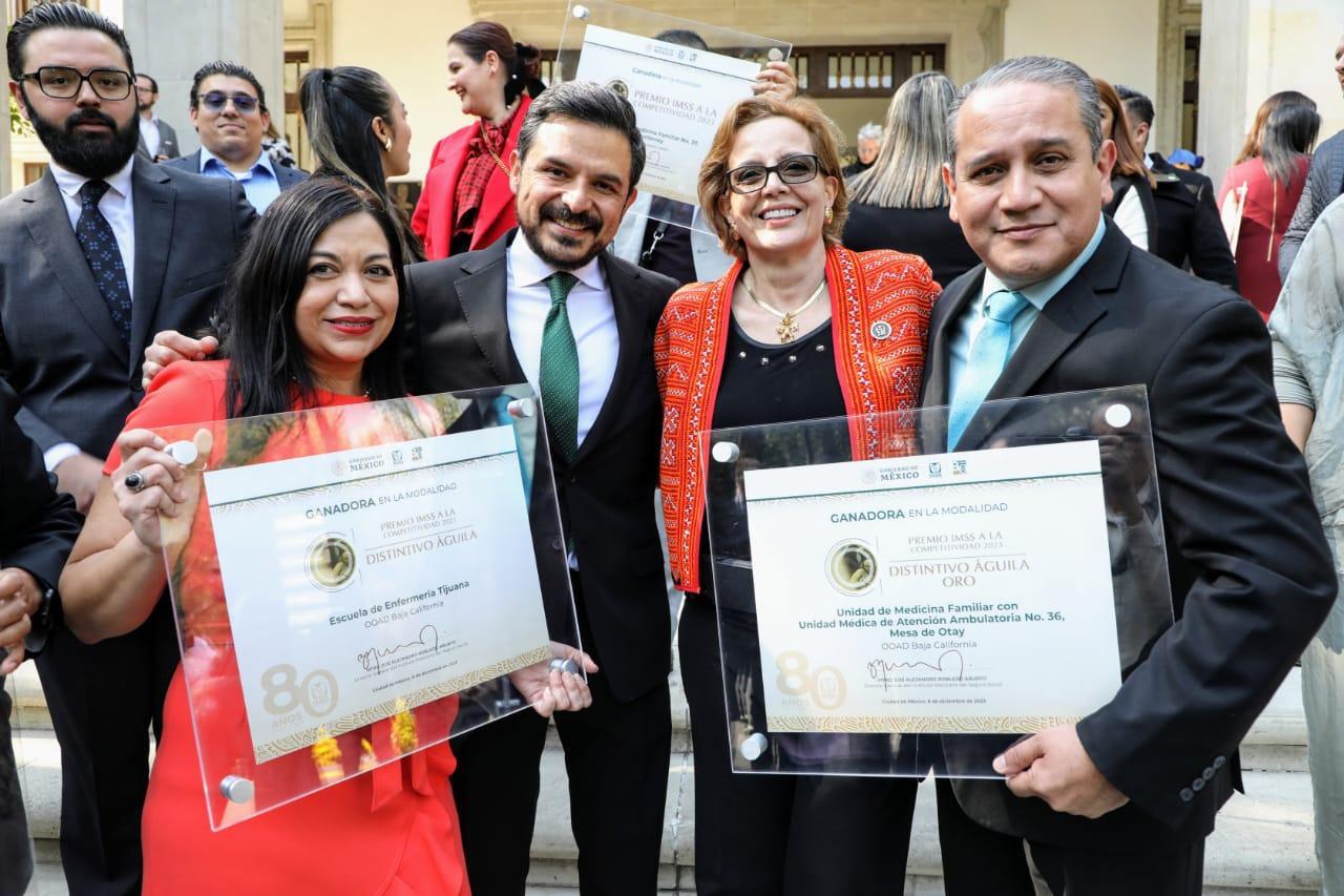 Obtienen Premio a la Competitividad 2023 Escuela de Enfermería y UMAA No. 36 del IMSS BC