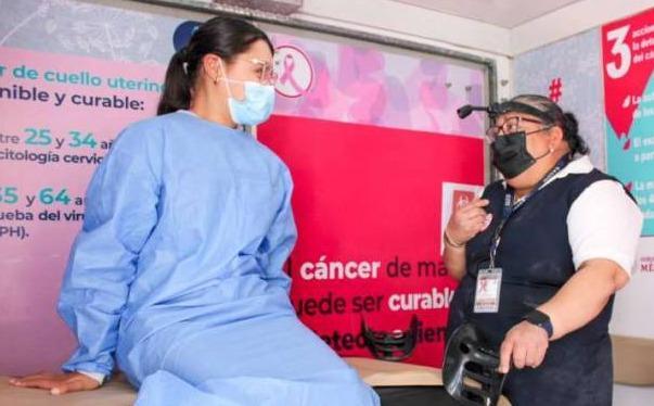 Beneficiará JSST a residentes de camino verde y Sánchez Taboada con unidad móvil para detección oportuna de cáncer