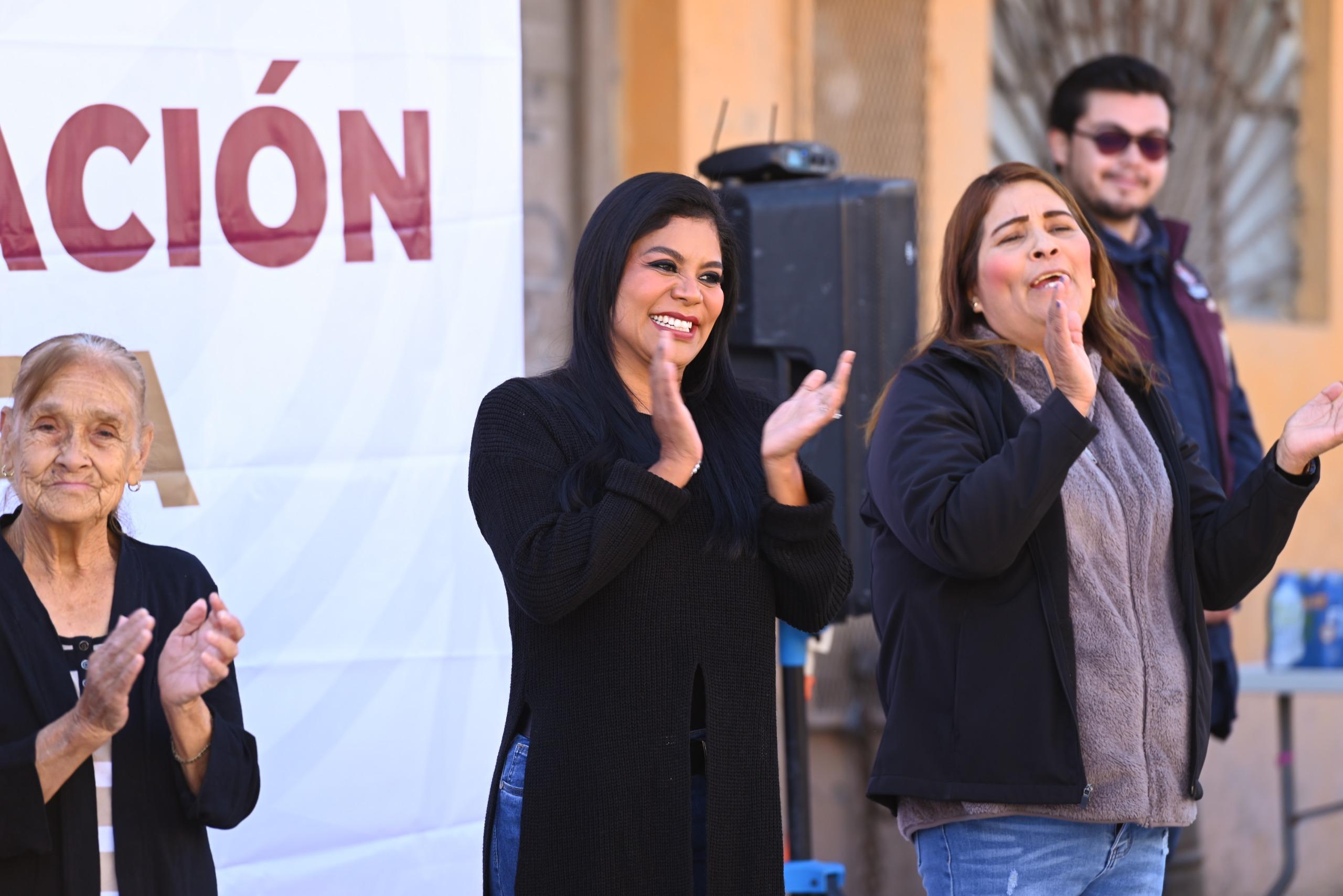 “Aunque me quieren quitar recurso, las finanzas sanas aquí están, en esta calle pavimentada”: Alcaldesa Montserrat Caballero