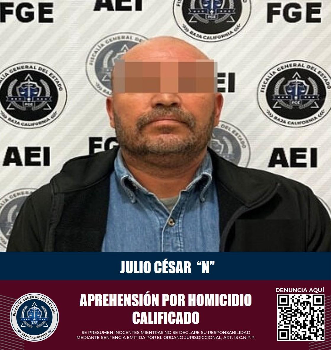 FGE cumplimenta orden de aprehensión a sujeto implicado en un homicidio