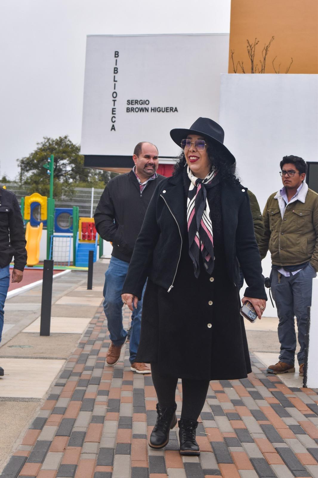 Supervisa Araceli Brown avances de obra del Centro Comunitario Tonantzin en Rosarito