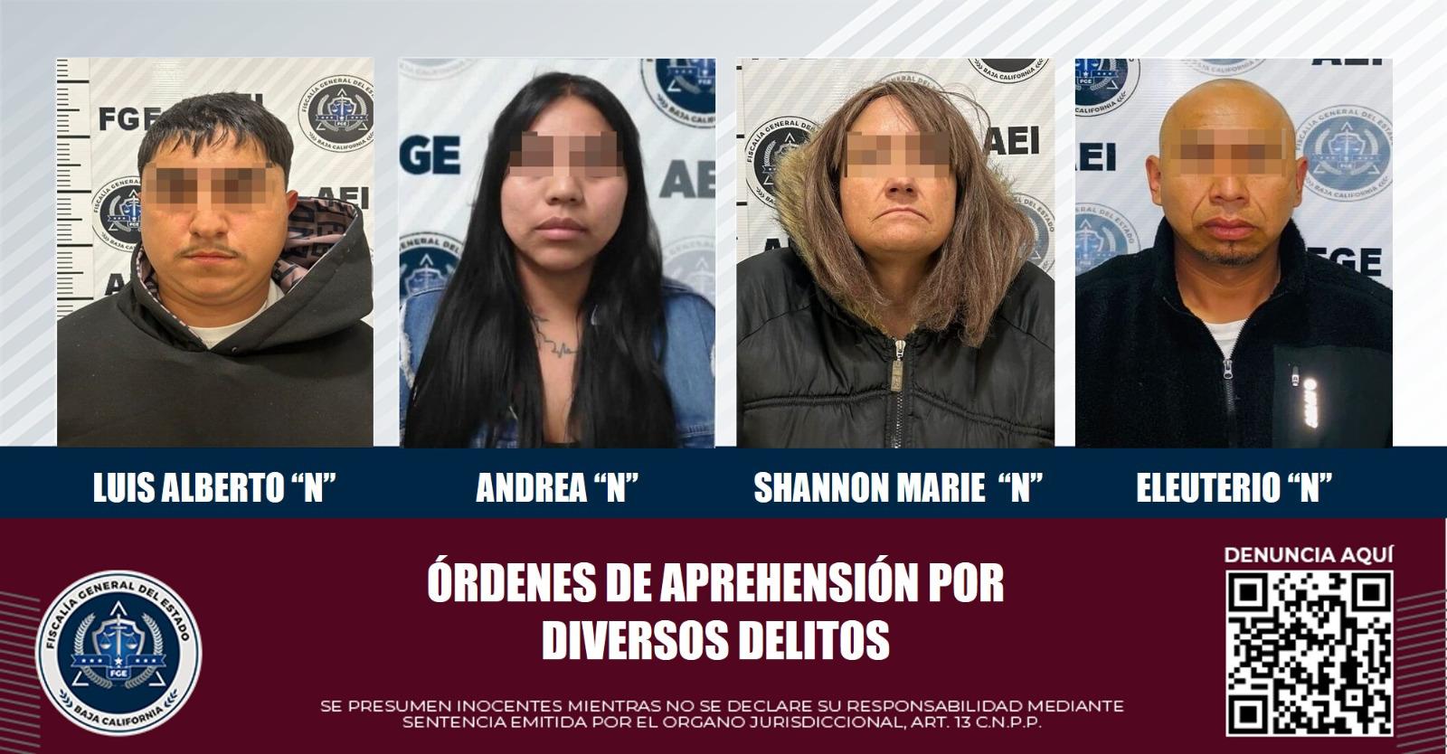 Por tentativa de homicidio, robo calificado y violencia familiar, la FGE cumplimenta órdenes de aprehensión