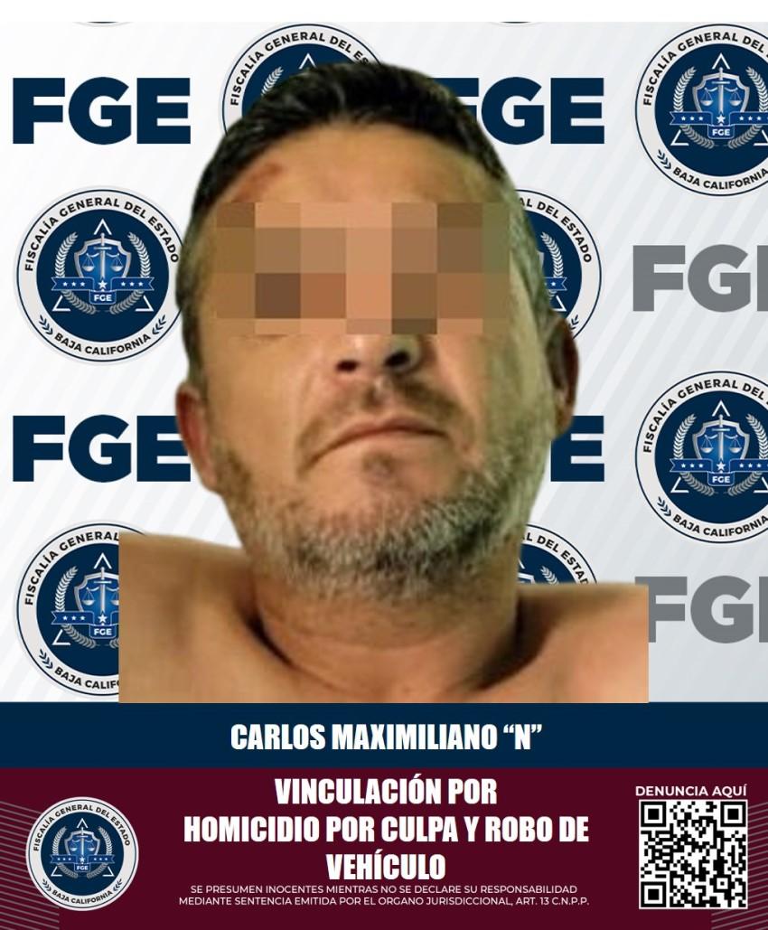 Obtiene FGE vinculación a proceso contra acusado de homicidio culposo y robo de vehículo