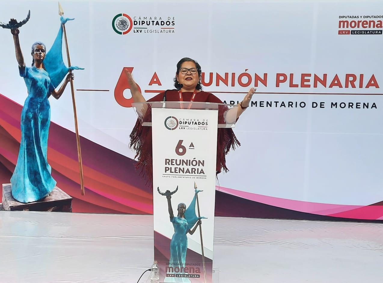 Iniciativas del presidente López Obrador buscan garantizar mayores derechos sociales a los mexicanos: Evangelina Moreno Guerra
