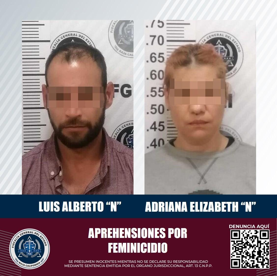 Aprehende FGE a un hombre y una mujer implicados en un feminicidio