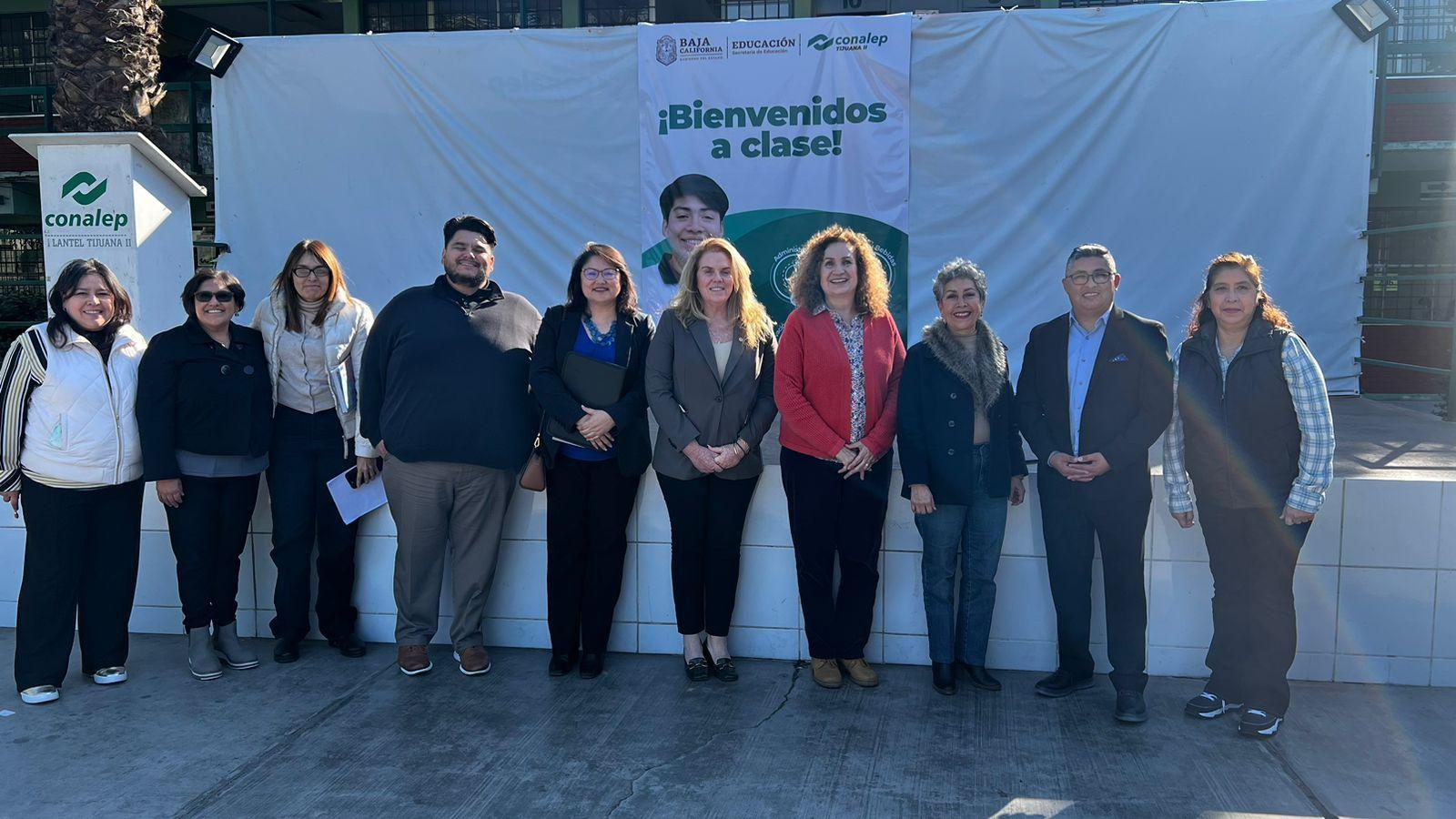 Recibe CONALEP BC a autoridades educativas de colegios comunitario de california