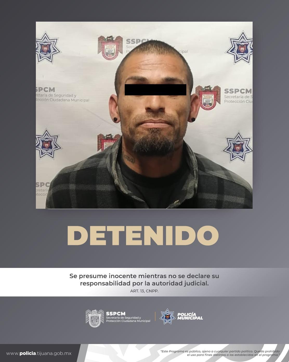 Fugitivo de la ley por robo violento es capturado por la Policía Municipal