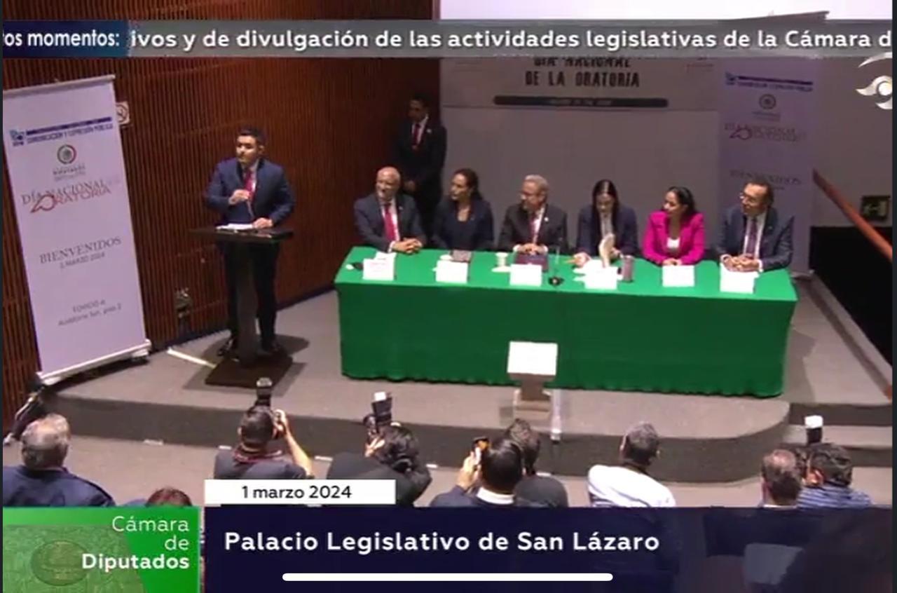 “Orgullo Bajacaliforniano: Campeón Nacional de Oratoria y Debate Público Recibe Reconocimiento en la Cámara de Diputados”