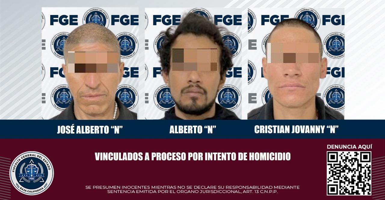 Presenta FGE cargos penales contra tres sujetos que atacaron a elementos de la Policía Municipal en Tijuana