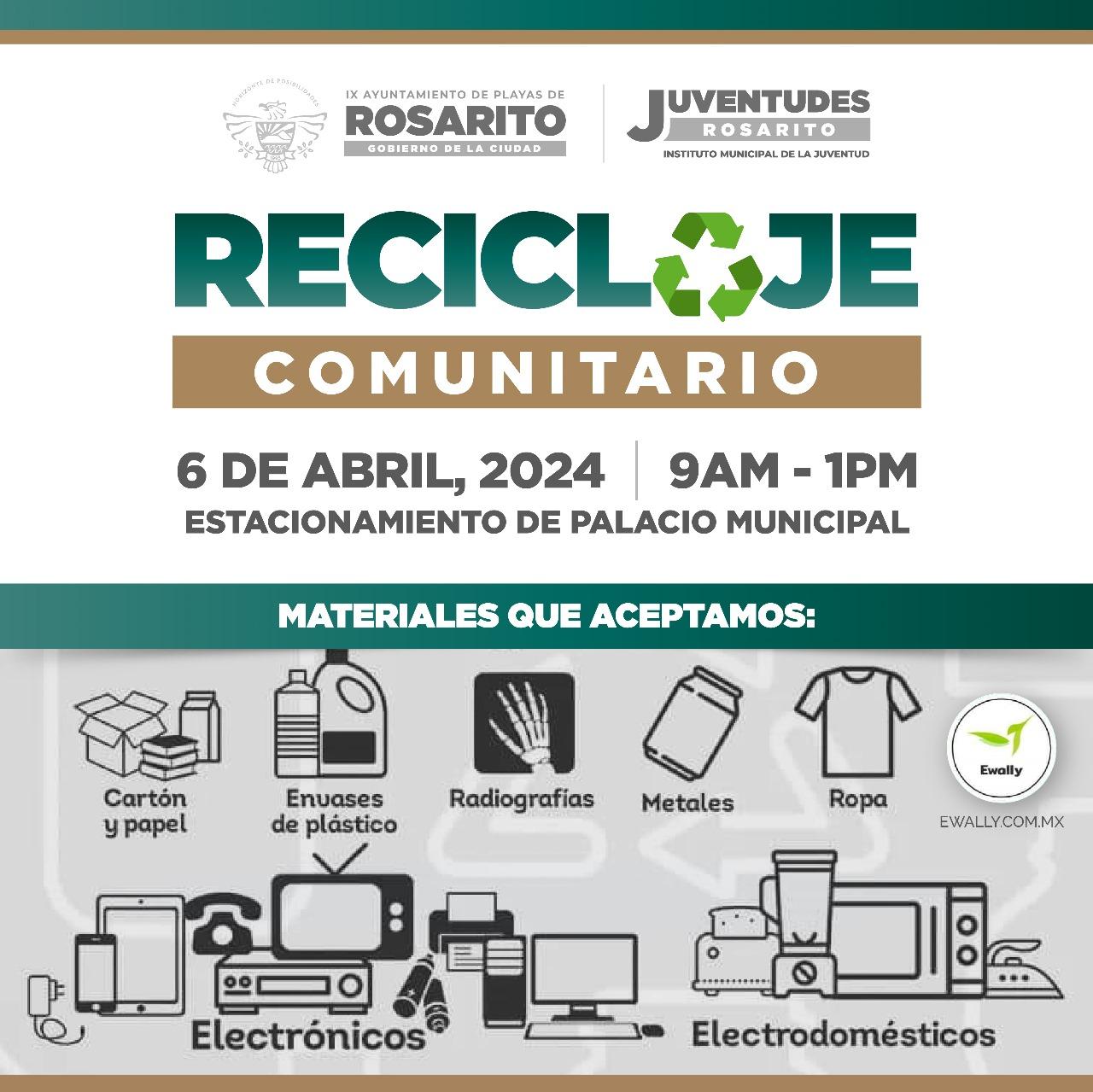 Imjuver Rosarito invita a la Jornada de Reciclaje