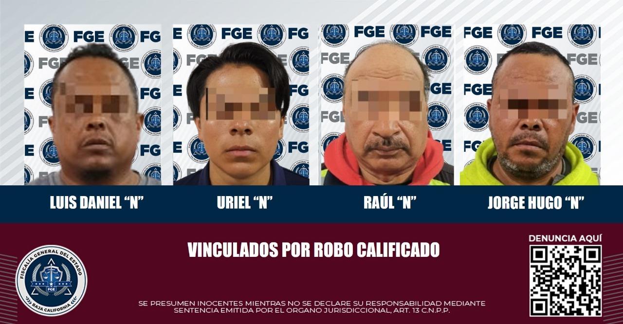 Investiga la Fiscalía Regional de Tijuana a cuatro imputados por robo calificado
