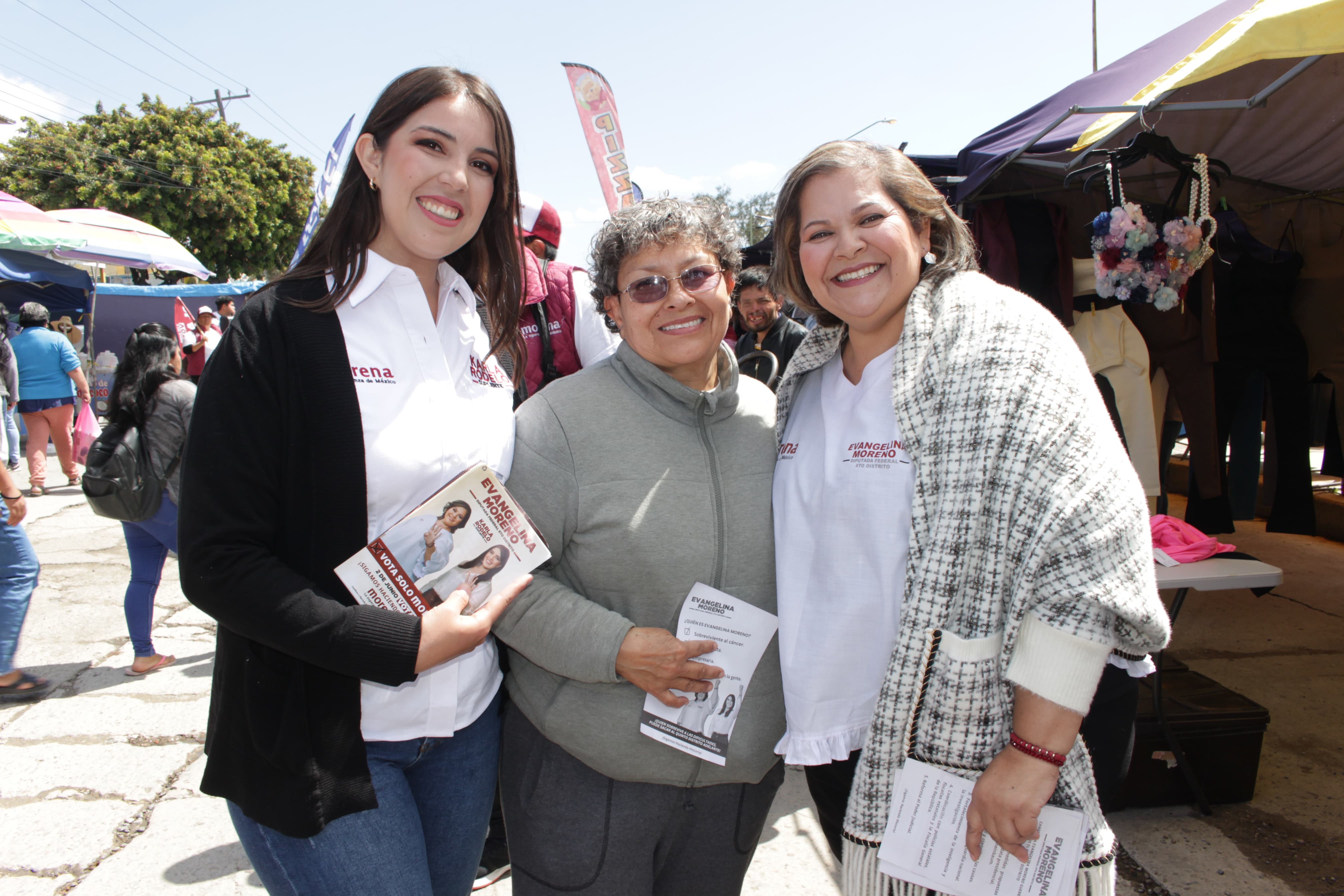 Evangelina Moreno realizó exitoso recorrido por diversas comunidades: “¡Estamos a un paso de la 4T”