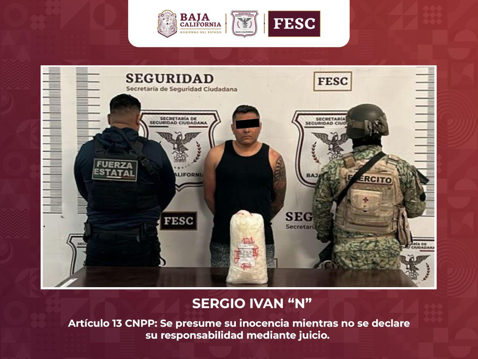 Decomisan FESC y SEDENA 4.5 kilos de metanfetamina en Tijuana