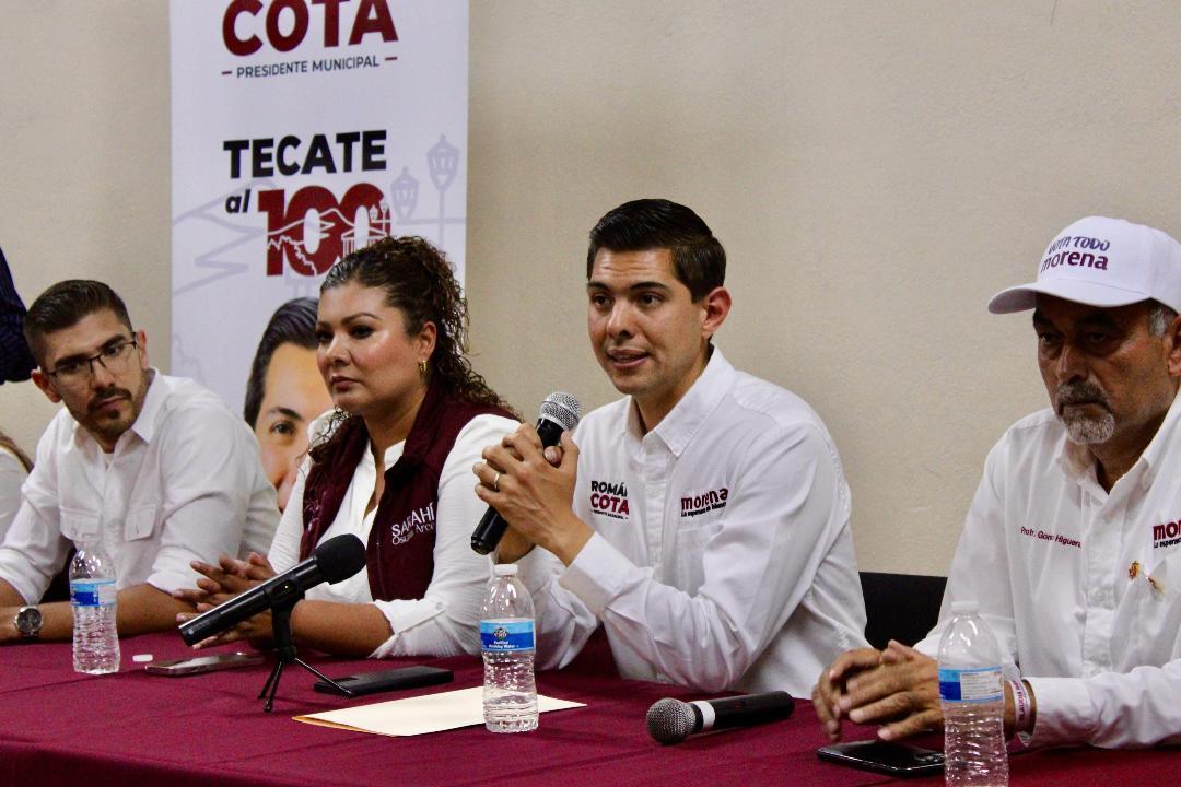 Presenta Román Cota propuestas de desarrollo humano para un Tecate al 100