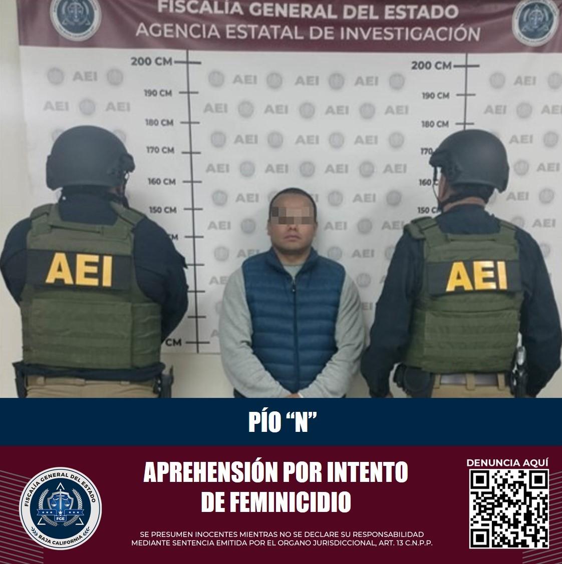 Sujeto buscado por tentativa de feminicidio en Oaxaca es detenido en Tecate