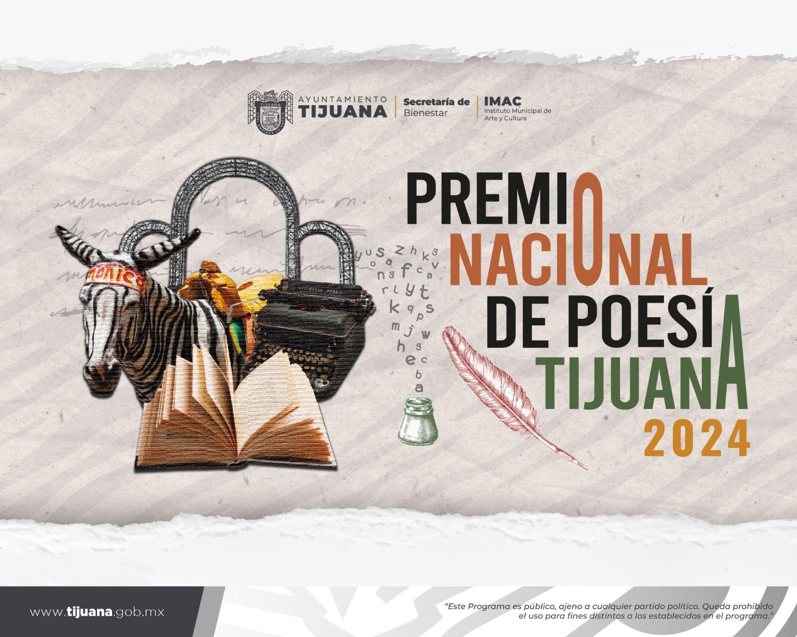 Próximo 10 de junio fecha límite para participar en el premio nacional de poesía Tijuana 2024