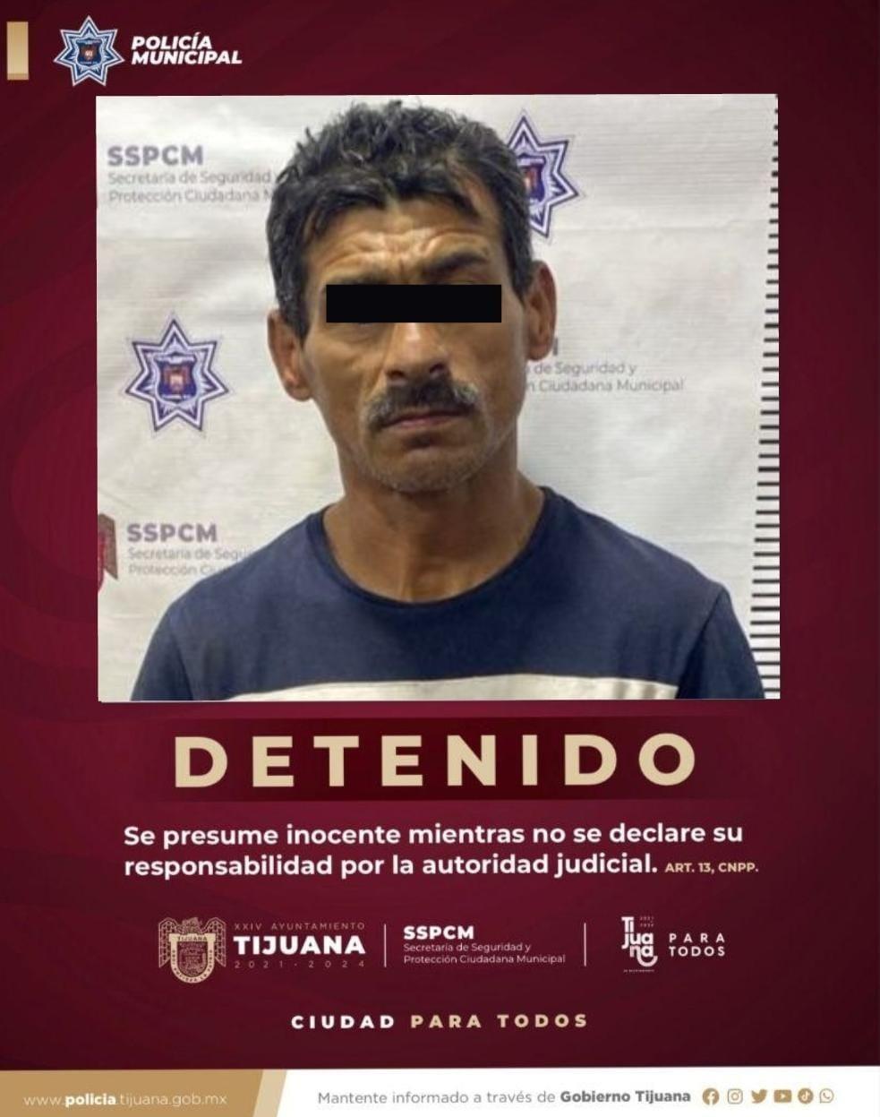 Policía de Tijuana captura a sujeto por privación ilegal de la libertad