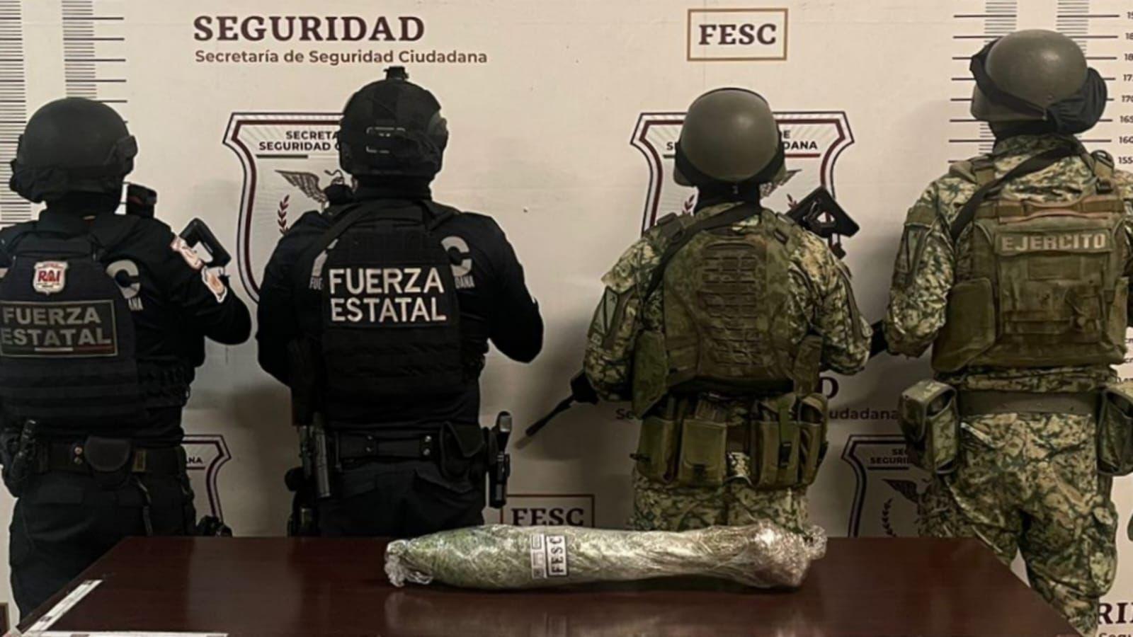 Localizan FESC y SEDENA plantío de marihuana en inmediaciones del poblado El Hongo