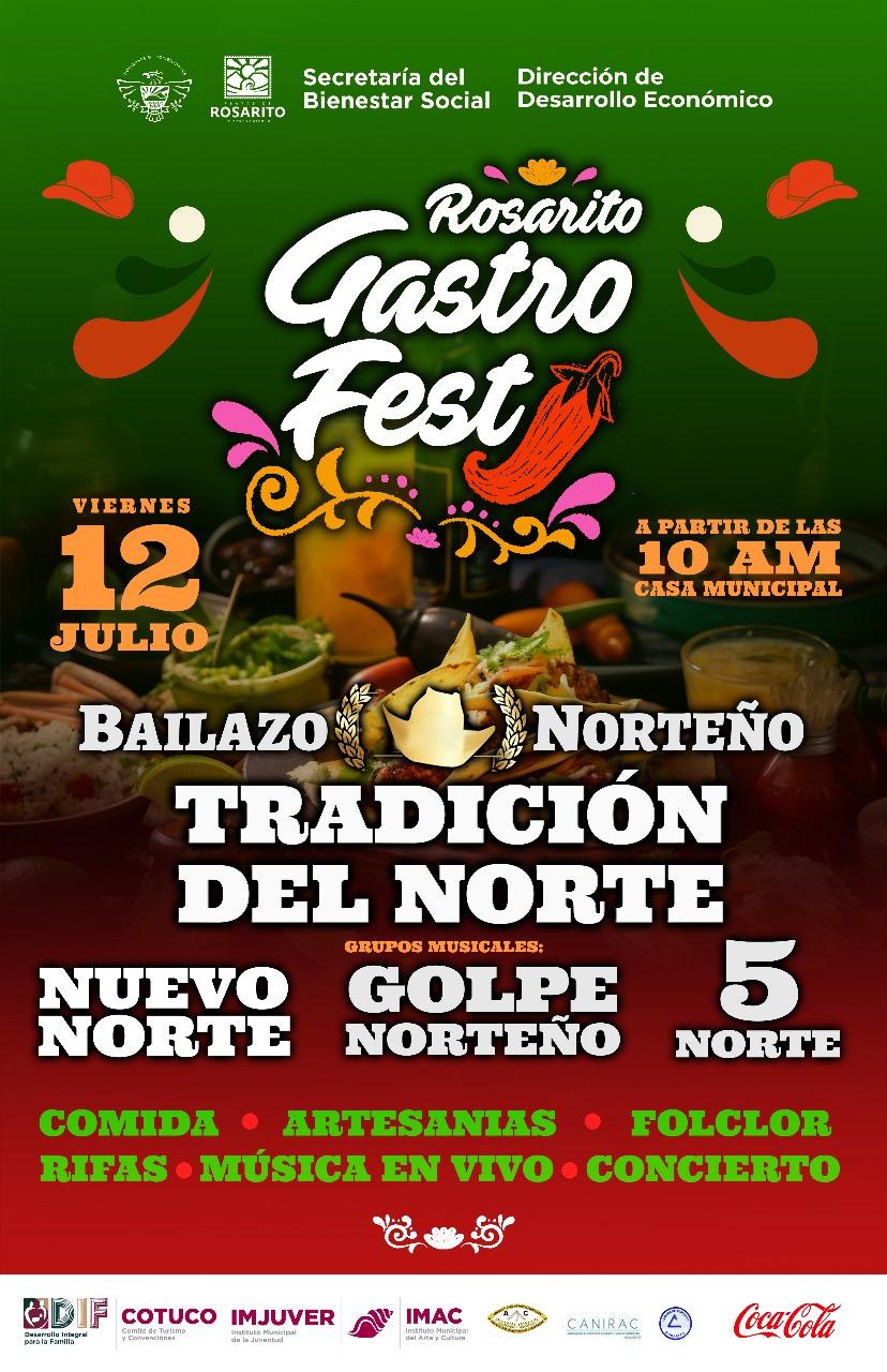 Invita Administración Local al Rosarito Gastro Fest & Bailazo Norteño