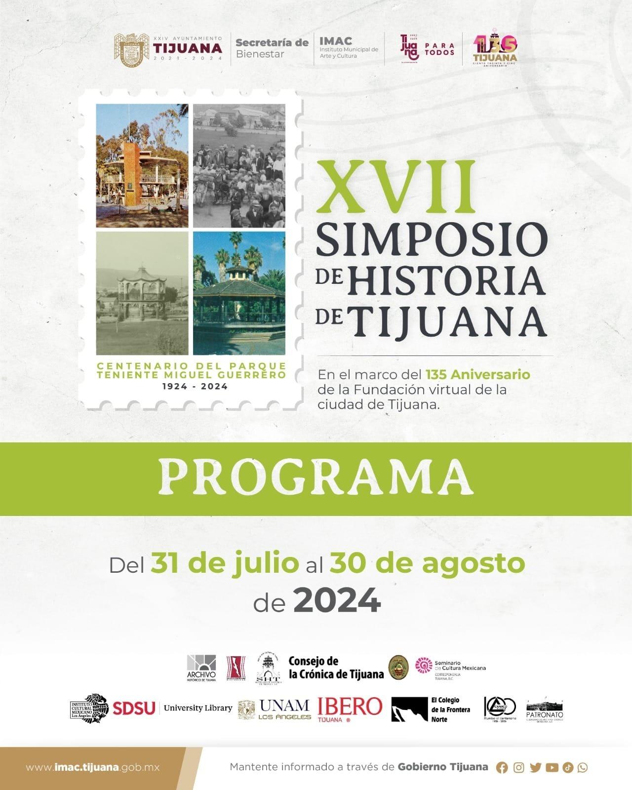 IMAC presentó programa de actividades del “XVII simposio de historia de Tijuana”