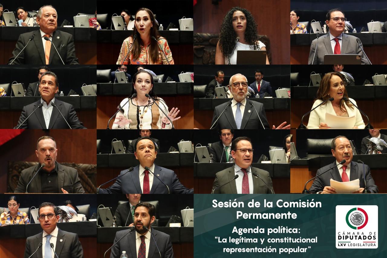 Diputadas y diputados participan en la agenda política de la Comisión Permanente