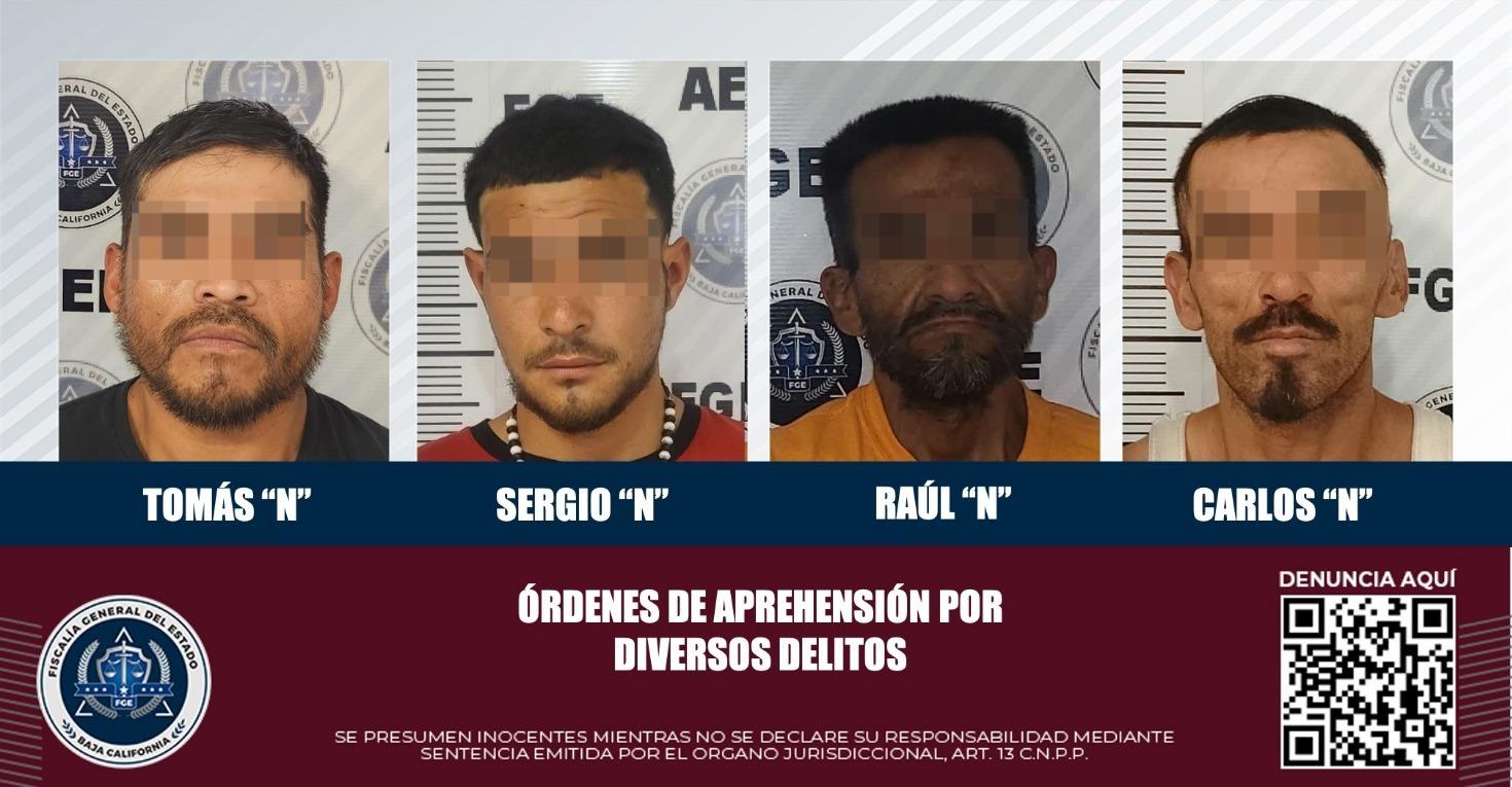 Cumplimenta FGE órdenes de aprehensión por narcomenudeo, allanamiento de morada y robo