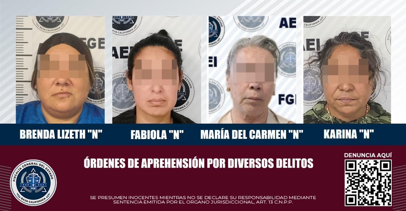 Son cumplimentadas cuatro órdenes de aprehensión por diversos delitos