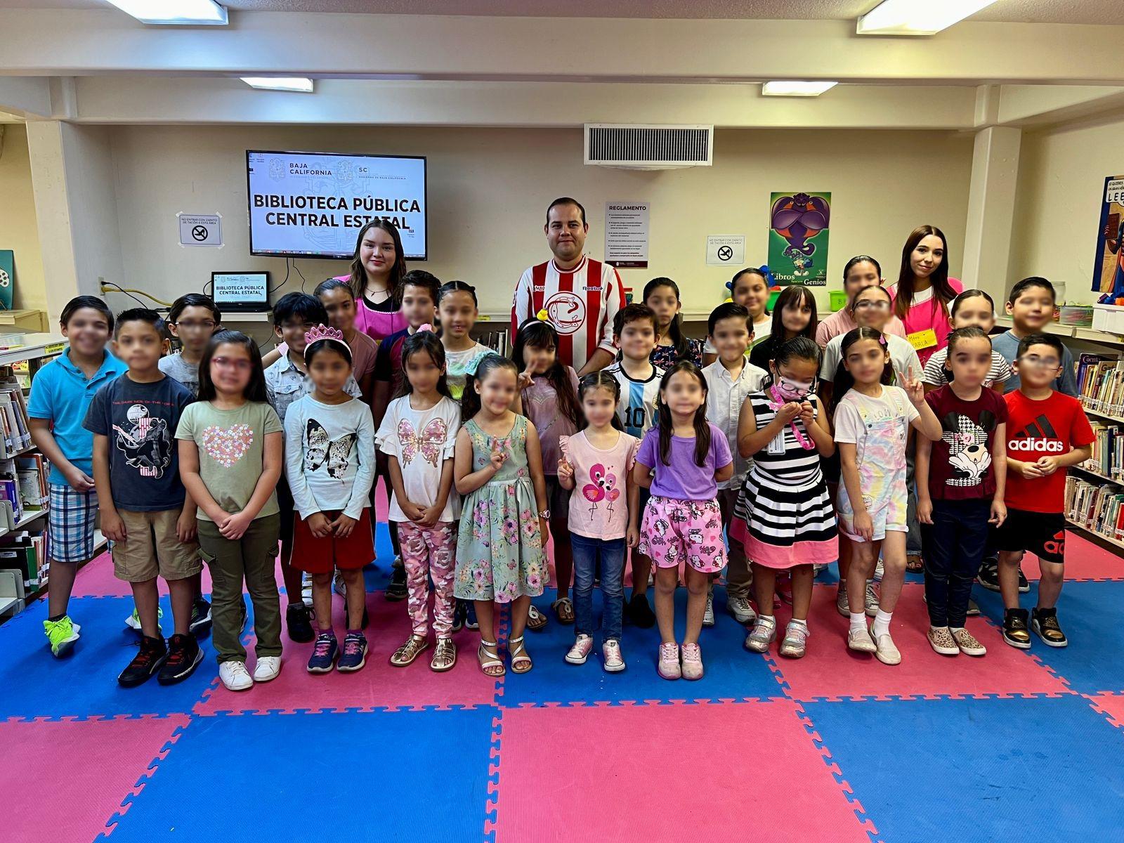 Disfrutan de la lectura niñas y niños en “Mis vacaciones en la biblioteca” en BC