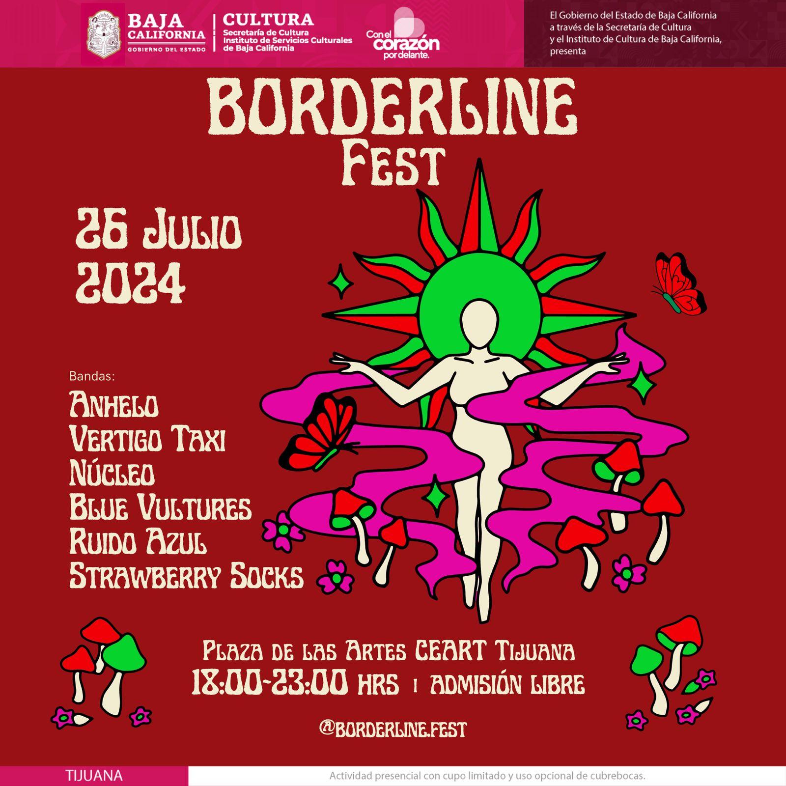 BORDERLINE FEST EN CEART TIJUANA CON BANDAS LOCALES