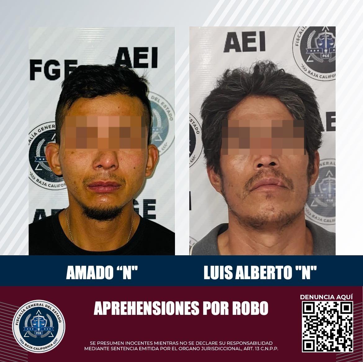 Detiene AEI a dos sujetos que contaban con orden de aprehensión por robo agravado y robo de vehículo