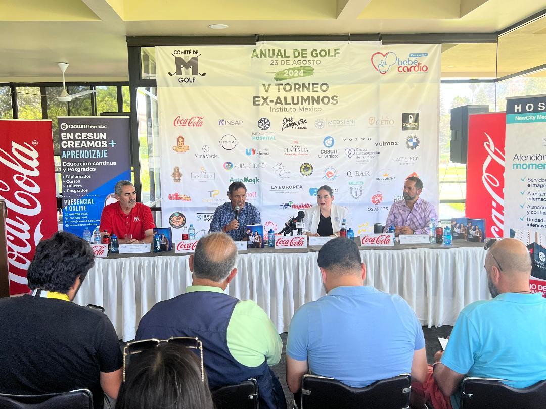 Realizarán el “5to. Torneo de Golf de Ex Alumnos del Instituto México” a beneficio de Bebé Cardio