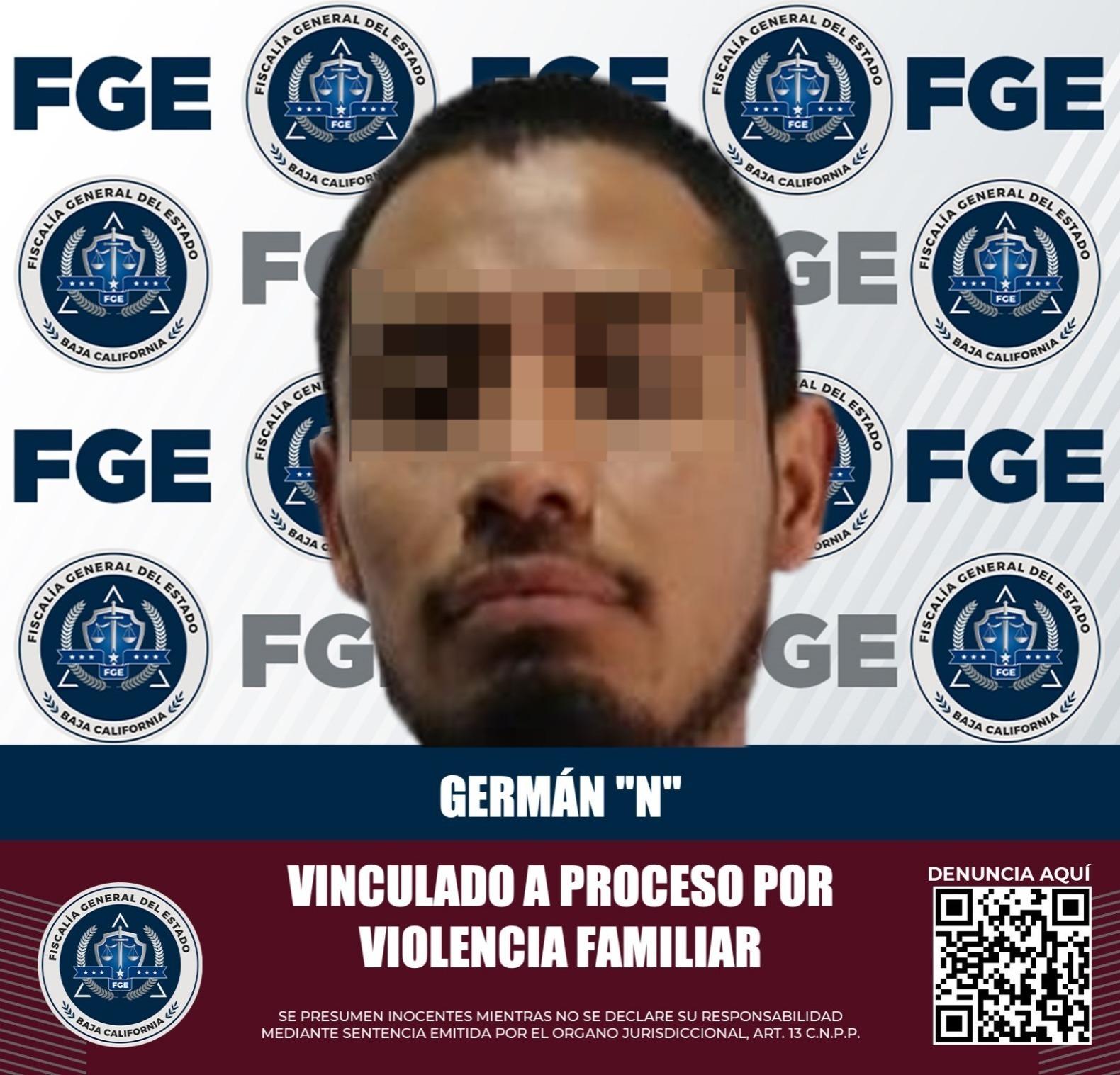 La Fiscalía Regional de Tijuana logra la vinculación a proceso de imputado por violencia familiar equiparada