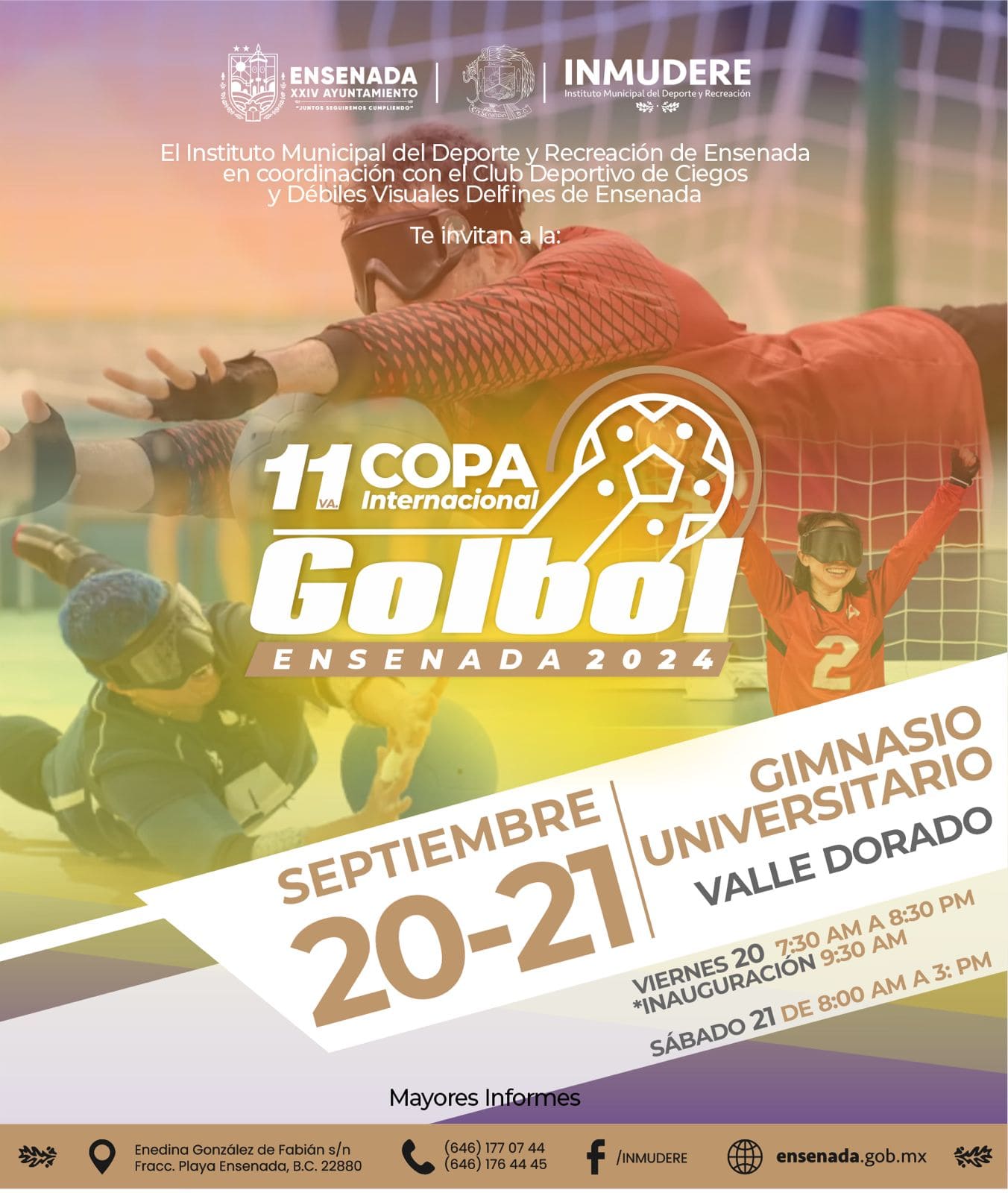 Habrá 11va Copa Internacional de Golbol Ensenada 2024