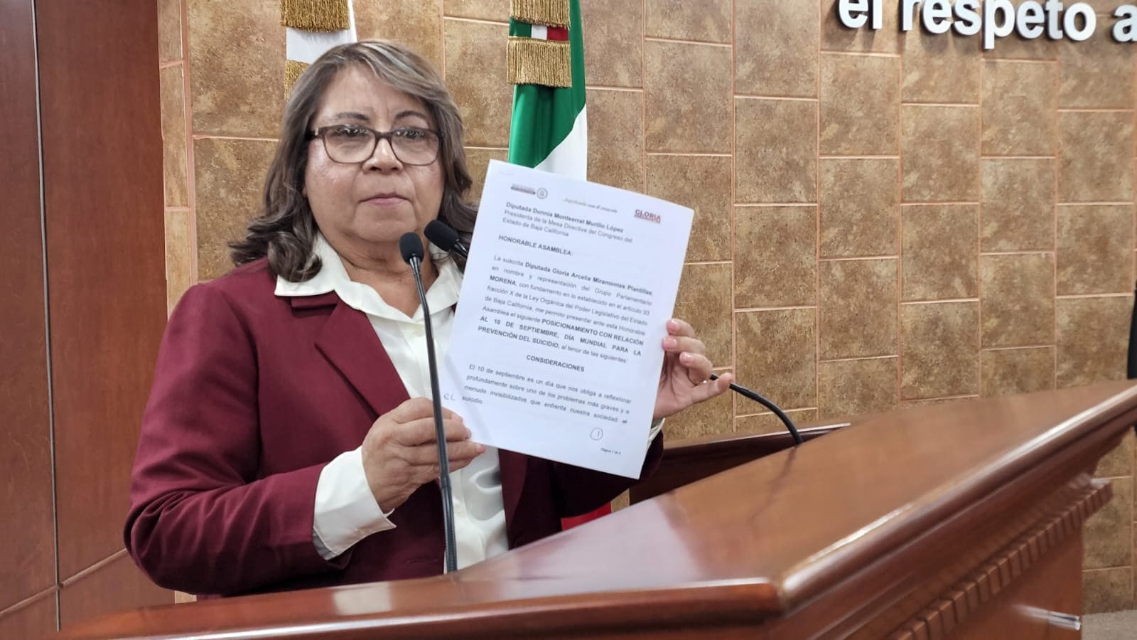 PROPONE DIP. GLORIA MIRAMONTES TIPIFICAR LA VIOLENCIA INSTITUCIONAL HACIA LAS PERSONAS MAYORES