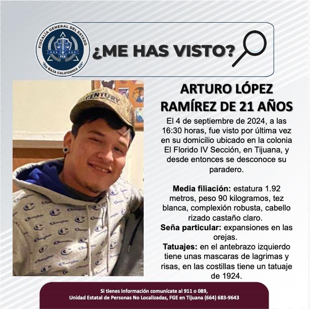 Servicio social: Arturo López Ramírez de 21 años de edad