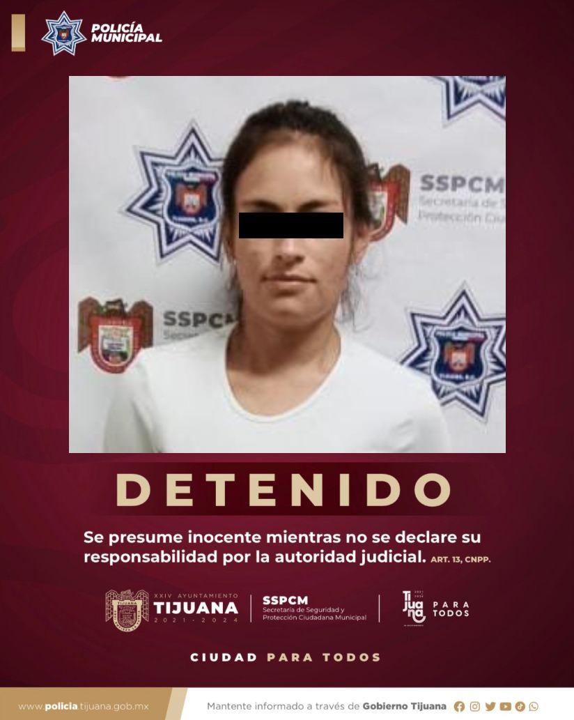 Policía Municipal captura a mujer, tras ser cómplice de un robo con violencia