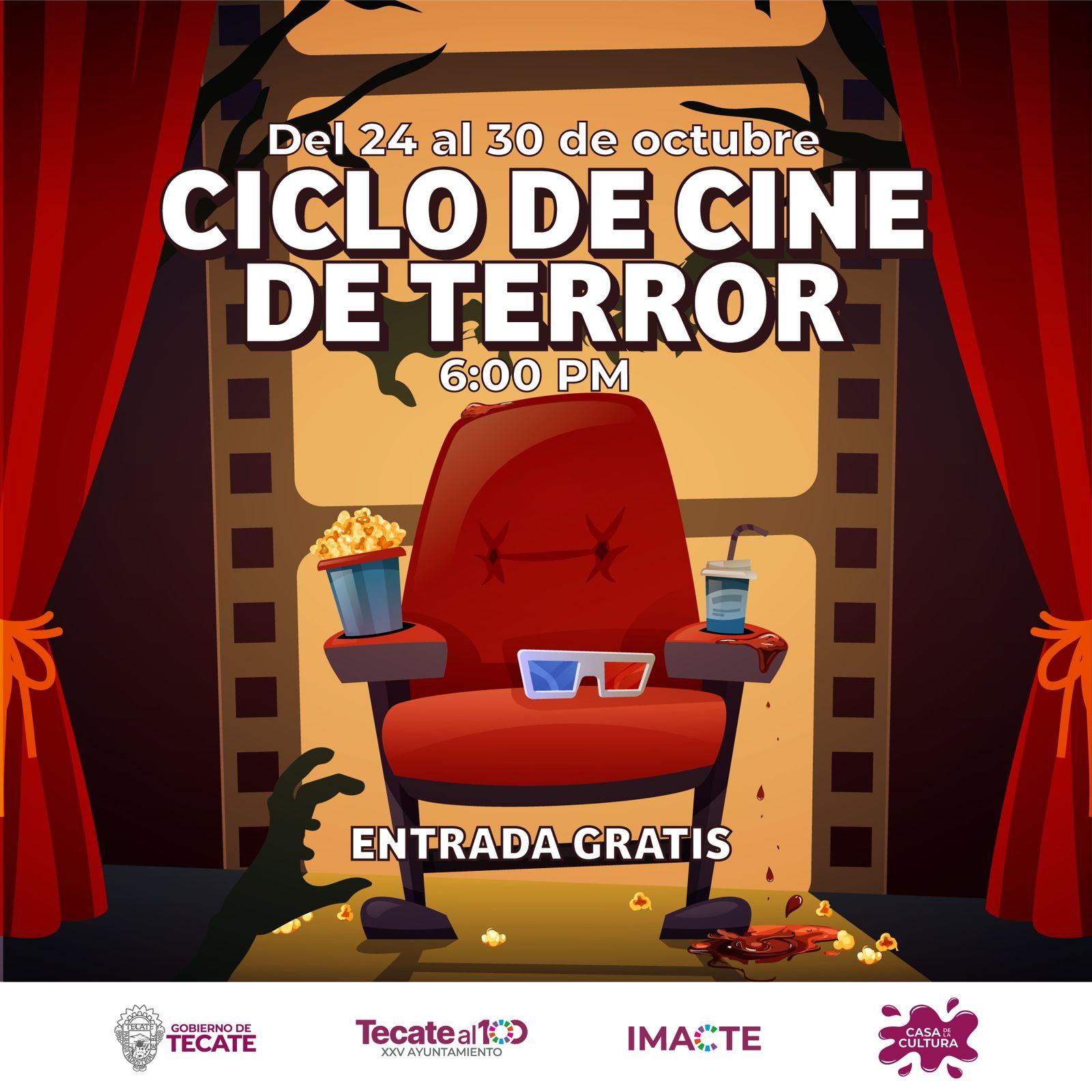 Proyectarán películas clásicas en ciclo de cine de terror sin costo de IMACTE