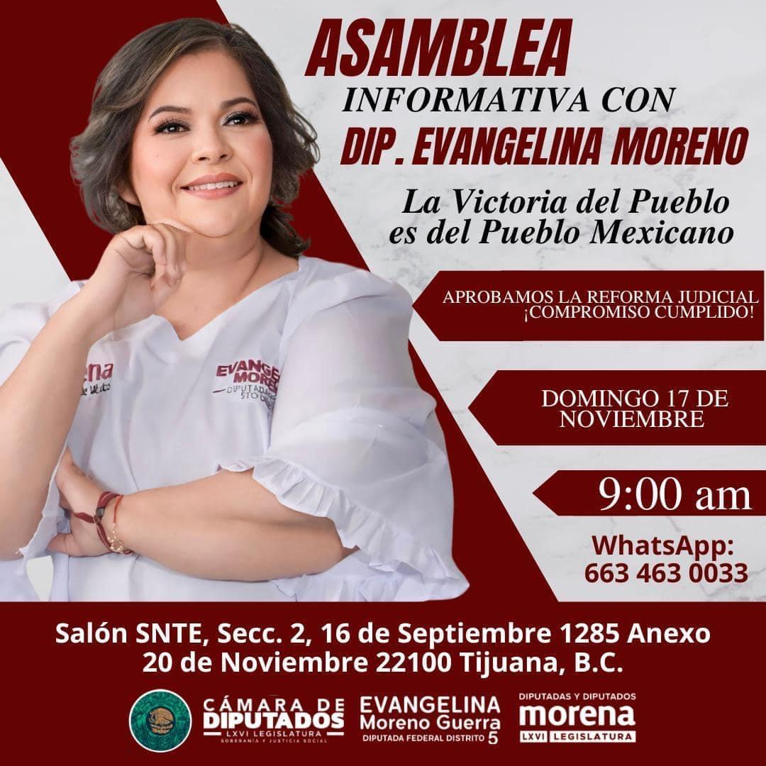 La victoria del pueblo es del pueblo mexicano: Diputada Evangelina Moreno