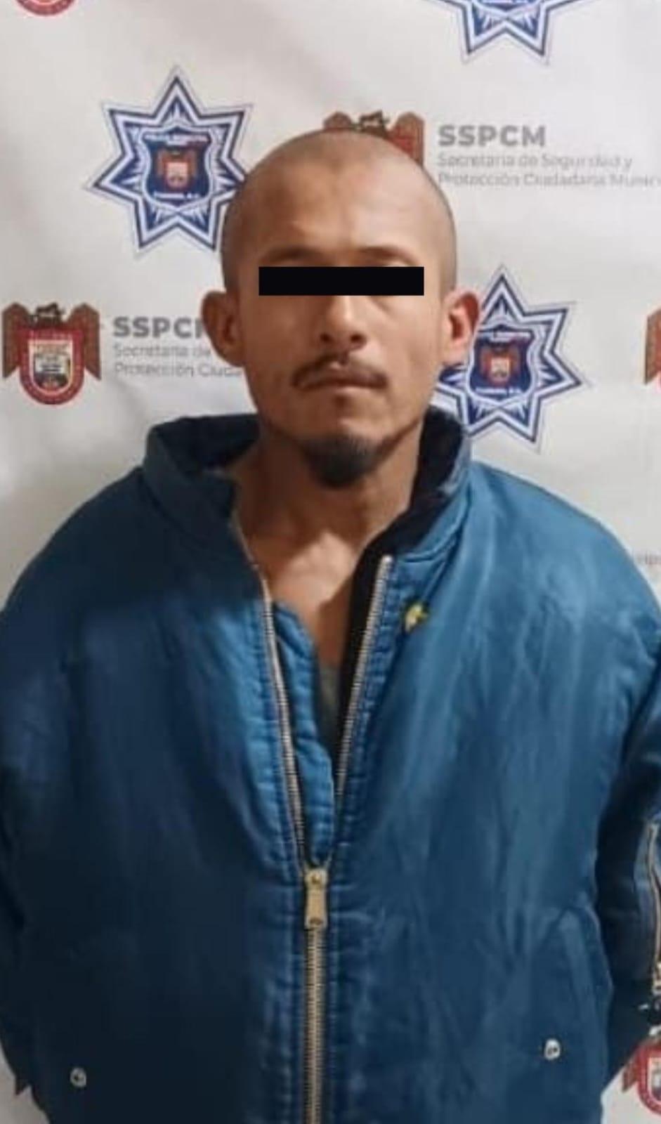 Policía municipal captura a sujeto tras asaltar a un ciudadano