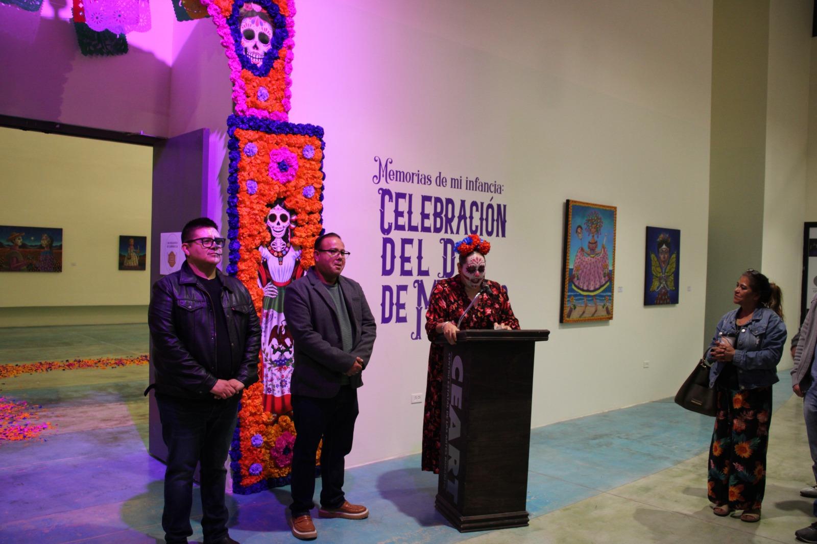 Exposición “Memorias de mi infancia: celebración de día de muertos” en CEART Rosarito