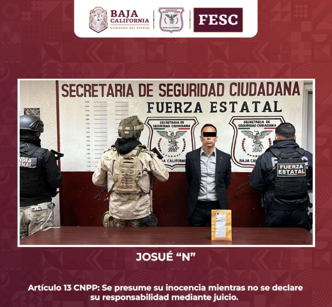 Fuerza estatal, defensa y GN detienen a Josué “N” alias ‘El Pitufo’, tras denuncia anónima