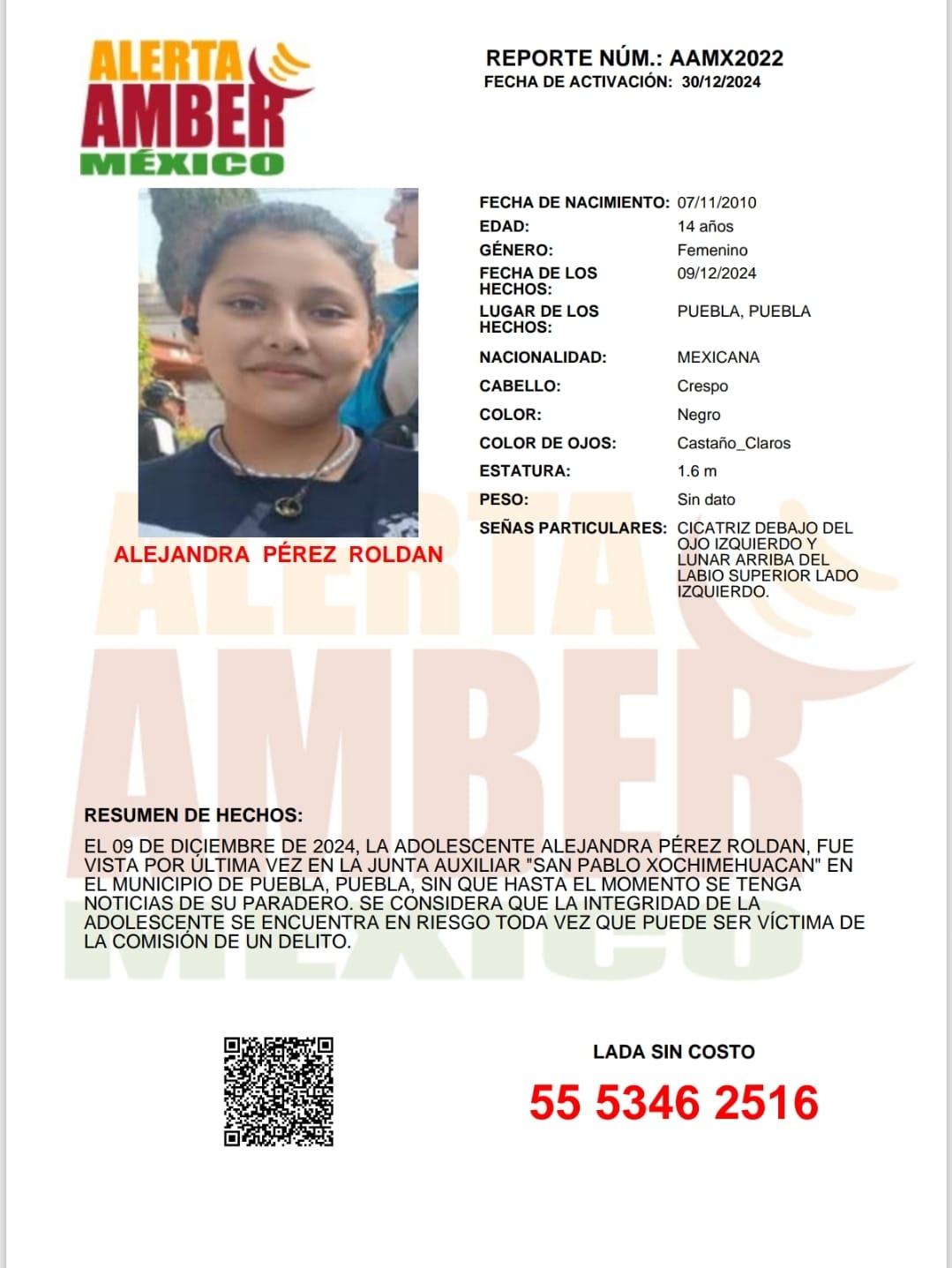 COLABORACIÓN- ALERTA AMBER