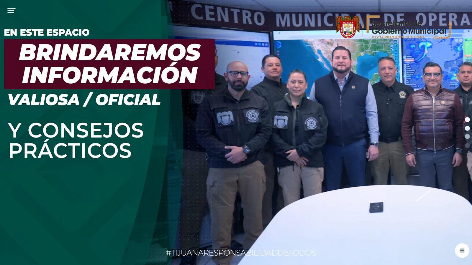 Cuenta dirección municipal de Protección Civil Tijuana con canal informativo oficial