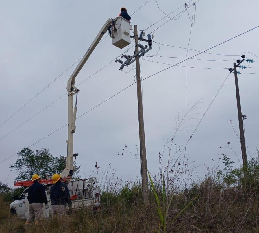 La CFE ha recuperado el suministro eléctrico al 100% de los usuarios afectados por el paso del frente frío no. 24, en los estados de Tamaulipas, San Luis Potosí, Baja California, Puebla, Veracruz Y Tabasco