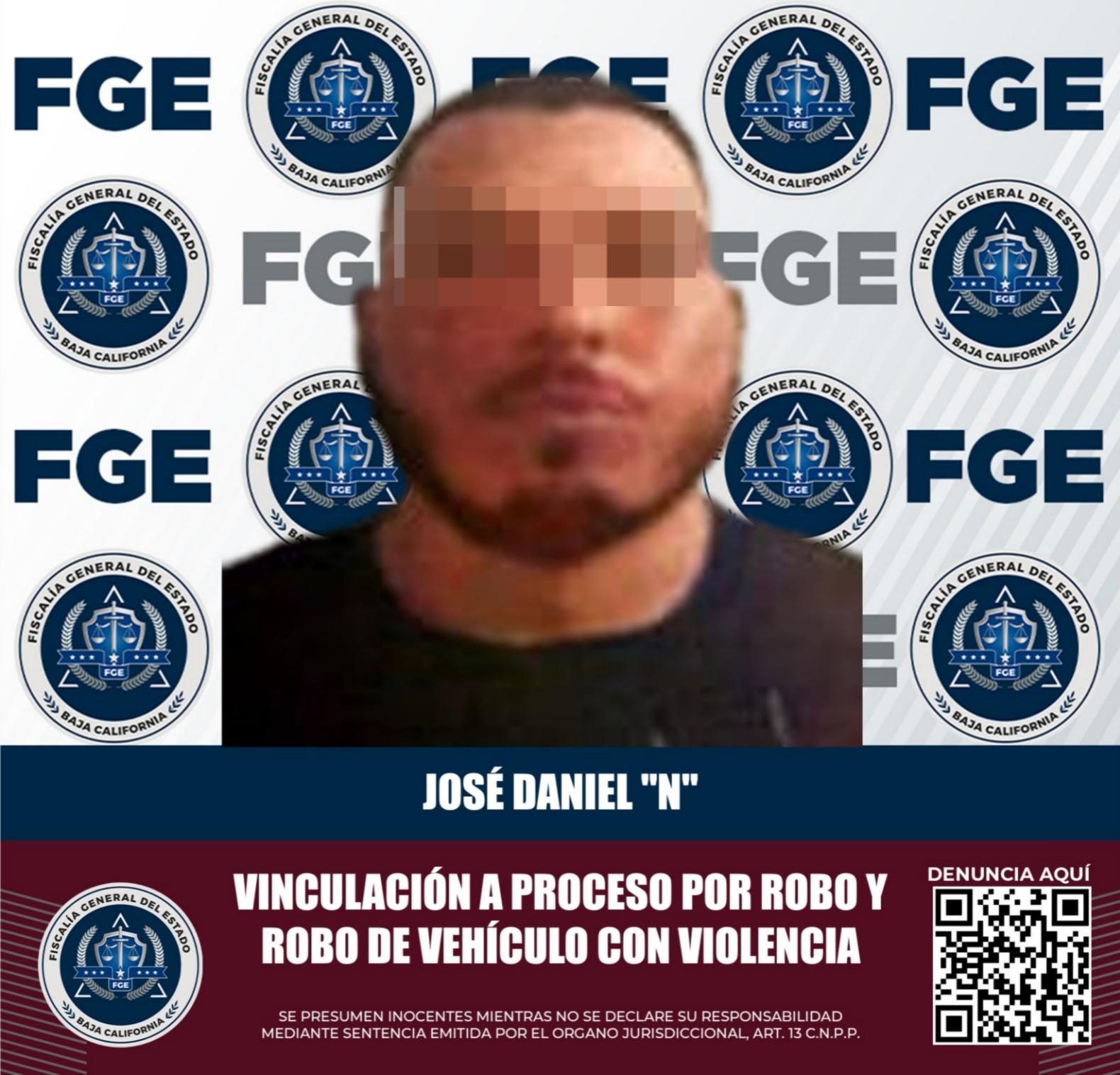 Logra FGEBC vinculación a proceso de un hombre por robo de vehículo con violencia