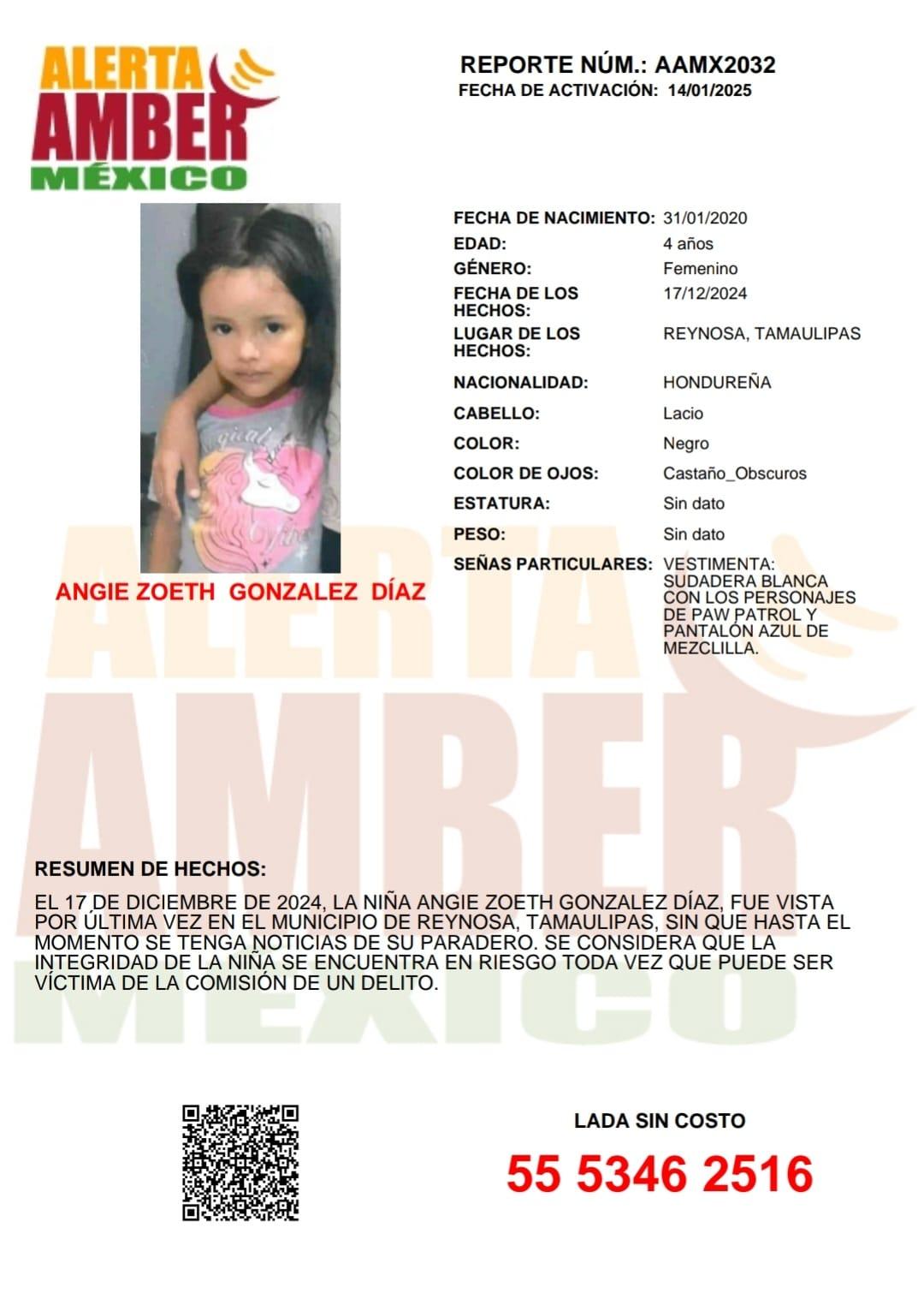 COLABORACIÓN- ALERTA AMBER