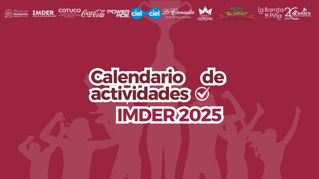 Gobierno de la presidenta Rocio Adame presenta el calendario deportivo IMDER 2025